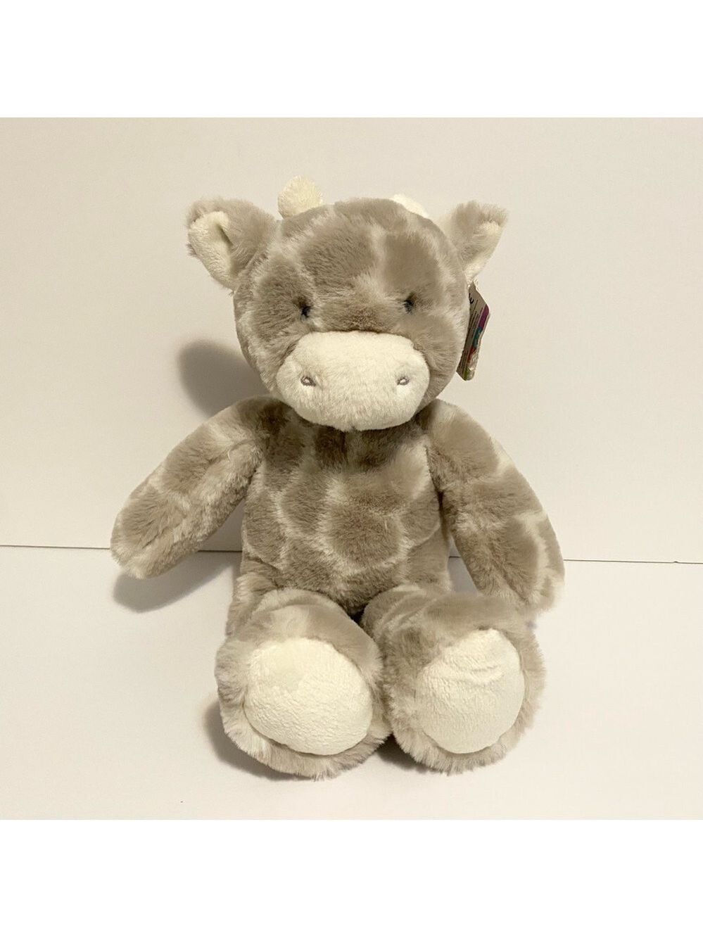 Ebba Giraffe Super Soft Plush Grey White 14" Stuffed Animal Toy Lovey Bear New